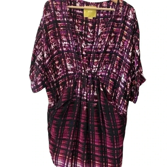 Anthropologie by  MAEVE Pink Petal palette Tunic Coccoon dress size XS - Picture 7 of 7